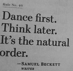 an old newspaper with a quote from samuel beck written in black and white on it