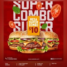 the super combo sandwich is on sale for $ 10