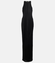 Jersey maxi dress in black - Saint Laurent | Mytheresa Luxury Floor-length Maxi Evening Dress, Luxury Gala Floor-length Maxi Dress, Saint Laurent Black Dress, Luxury Full-length Maxi Dress For Evening, Formal Silk Floor-length Maxi Dress, Silk Maxi Dress For Gala, Floor-length, Luxury Evening Full-length Maxi Dress, Elegant Long Rayon Dresses, Luxury Silk Maxi Evening Dress