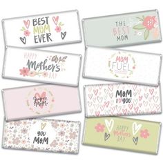 mother's day candy bar wrappers