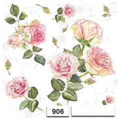 Roses Pink Cream Decorative Paper -  Two Individual Paper Luncheon Decoupage Napkins One Set of Two (2) Individual Paper Luncheon Napkins (not packs)   Used For: Decoupage, Art and Craft Projects such as Card Making, Scrapbooking, Collage & Mixed Media Art, Upcycling Furniture, Parties and Other Celebrations. Quality: Premium 3-Ply Paper Decorative Napkins manufactured in Europe and made with high quality, eco-friendly material that is perfect for decoupage and other craft projects. Size: Lunche High Tea Buffet, Tea Buffet, Paper Serviettes, Living Room Pink, Best Curtains, Prince Theme, Buffet Style, Rose Patterns, Napkins For Decoupage