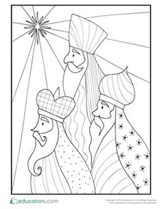 Three Wise Men Tattoo, Three Kings Painting, Three Wise Men Drawing, Three Wise Men Coloring Page, Three Wisemen Craft, Wisemen Craft For Kids, Three Kings Craft, Three Wise Men Craft