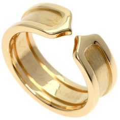 Used Cartier C2 Ring #47 Ring, 18k Yellow Gold, Women's, Cartier (Sku: Gzl13g4j) === General === Brand : Cartier Line : C2 === Design === Type : Band Ring Gender : Women Material : Yellow Gold (18k) === Size === Other Size : 7 Width : 6.3mm / 0.25'' Weight : 5.8g / 0.2oz. === Included Items === Accessories Notice : Before Purchasing, Please Refer To The Images Of The Accessories Included With The Item. === Condition === Condition : Used (Very Good) Ranking : Rank A Used - A Few Traces Of Usage, Luxury Gold Rings With Open Band, Luxury Yellow Gold Open Ring, Luxury Gold Open Band Rings, Luxury Open Band Gold Rings, Luxury Polished White Gold Couple Rings, Luxury White Gold Couple Rings With Polished Finish, Luxury Yellow Gold Open Couple Rings, Luxury Yellow Gold Couple Open Rings, Elegant Yellow Gold Couple Rings With Polished Finish