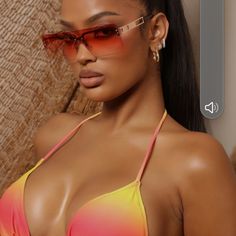 Peach Sunglasses, Still In Packaging New Glasses, Shield Sunglasses, Jet Setter, Sunglasses Accessories, Pink And Orange, Fashion Nova, Sunglasses Women, Temple, Take That