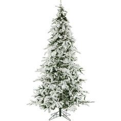 a black and white photo of a snow covered christmas tree in front of a white background