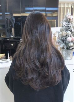 Korean Balayage Hair, Hair Inspo Asian, Korean Brown Hair, Korean Wavy Hair, Korean Long Hair, Hair Inspiration Long