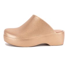 Synthetic upper, Slip on entry,2.3\ heel / platform, Closed toe | Women's Yellow Box Zippy Platform Clogs in Blush Shimmer Size 11 Womens Clogs And Mules, Clogs And Mules, Platform Clogs, Closed Toe Shoes, Shoe Carnival, Wedge Sneakers, Womens Clogs, Platform Sneakers, Clogs