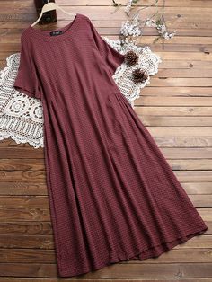 Vestidos Retro, Loose Dresses, Cheap Clothes Online, Dresses Casual Fall, Elegant Dresses Long, Loose Dress, Boutique Dresses, Wholesale Clothing, Online Clothing