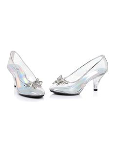 Women's Glass Slipper Heel - costumesupercenter.com Glass Slipper Heels, Cinderella Wedding Shoes, Slipper Heels, Glass Heels, Dress Up Shoes, Halloween Shoes, Glass Shoes, Ellie Shoes, Cinderella Shoes