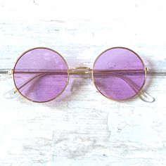 Purple Tinted Sunglasses Gold Metal Frames New Women’s Glasses Bundle To Save Or Make Me An Offer! Purple Tinted Glasses, Purple Glass Sunglasses For Spring, Purple Sunglasses With Uv Protection And Glass Material, Casual Purple Glass Sunglasses, Adjustable Purple Sunglasses With Gradient Lenses, Trendy Purple Glass Sunglasses, Purple Sunglasses For Spring Beach Season, Purple Sunglasses For Beach In Spring, Round Gold Frame