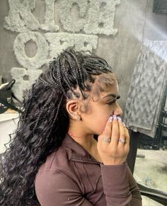 Vacation Prep, Unique Braids, Pretty Braids, Black Ponytail Hairstyles, Goddess Braids Hairstyles, Quick Natural Hair Styles, Faux Locs Hairstyles, Quick Weave Hairstyles, Cute Braided Hairstyles