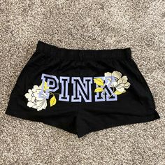 Nwt Victoria’s Secret Pink Sleep Boxers Perfect Condition, Never Worn Logo Design On Back Size Xs Please Offer!! Very Flexible On Price Black Casual Shorts For Sleepover, Kook House, Victoria Secret Pink Pajamas, Pink Lounge, Trashy Outfits, Pink Outfits Victoria Secret, Victoria Secret Outfits, Fitness Wear Outfits, Quick Weave Hairstyles