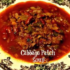 the cabbage patch soup is ready to be eaten on the table or served for lunch