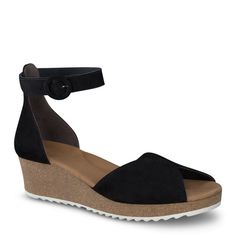 Green Wedges, Summer Essential, Paul Green, Black Wedges, Sandals For Sale, Easy Summer, Heeled Loafers, Wedge Sandal, Velcro Straps