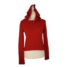 New! Medium Laurie B Blended Wool Red Cable Knit Sweater With Snap Off Hood Form Fitting Great Quality High Fashion Sweater. Cable Knit Sleeve Accents With A Snap Off Hood. Brand New. Never Worn! Original Price: $149 Check The Measurements Below To Make Sure This Will Fit You Before You Order. Thank You... Features: Pullover Size: Womens Medium Measurements Taken With Garment Laying Flat Shoulder To Shoulder 23 In Pit To Pit 22 In Sleeve Length 25 In Overall Length 20 In Condition: New With Tags Fitted Knit Hoodie, Fitted Knit Hooded Sweater, Fitted Knit Hooded Hoodie, Red Hooded Sweater For Fall, Red Hooded Fall Sweater, Red Fitted Hoodie, Red Cable Knit Sweater, Cable Knit Sweater Womens, Short Sweater