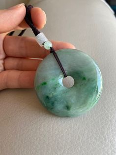 🌈 50.5mm Jadeite Donut Round Green Pendant for Necklace 🌷 Untreated Natural Jadeite/ Grade A Jade/ Certified 🌷 Jade from Myanmar/ Burma 🌷 100% handmade carving 🌷 Dimensions : 50.5 x 8.5 mm 🌷 Color : Green 🌷 Free shipping from Hong Kong by Express shipment with tracking 🌷 Take approximately 7-14 days to arrive worldwide ❤️ In Chinese Culture: Young people wear jade pendant will have a prosperous life, attracts good luck and friendship Old people wear jade pendant will have a healthy life Green Pendants, Burmese, Jade Pendant, Chinese Culture, Pendant Jewelry, Donuts, Belly Button Rings, Washer Necklace, Jade