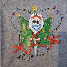 New Never Worn Toy Story Forky Shirt. Unisex Size L. Gilman Cotton Tshirt. Toy Story Christmas, Disney Shirts, Christmas Theme, Christmas Shirt, Toy Story, Shirt Color, Christmas Themes, Christmas Shirts, Cotton Tshirt