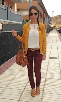 Burgundy Pants Outfit, Gray Outfit, Maroon Pants, Burgundy Pants, Teaching Outfits, Brown Pants