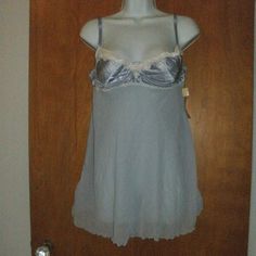 New With Tag Size L Sold As Shown Adjustable Straps Underwire Bra Sheer Fitted Nightgown For Bedtime, Night Sleepwear With Lace Trim And Underwire, Lace Underwire, Ivory Lace, Underwire Bra, Women's Intimates, Baby Dolls, Lilac, Adjustable Straps