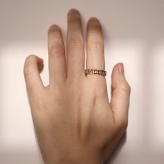 Gold Ring, 14k Solid Gold Ring, Gold Chain Shape Rings, 14K Solid Gold Chain Ring, Chain Link Ring, Eternity Chain Ring ≫ Product Details ◈ Handmade / Handcrafted Fine Jewelry ◈ Ring Width: 4.75mm ◈ Metal: 14K Solid Gold (18K also available - Additional fees may apply) ◈ Gold Color: White Gold, Rose Gold, Yellow Gold ◈ Ring Sizes: 2.5-9 ≫ Please read our FAQ below for more detail. Classic 14k Gold Chain Ring For Anniversary, Classic Chain Ring For Anniversary, Classic Round Chain Ring For Anniversary, Metal Open Chain Ring For Anniversary, Gold Stackable Chain Ring For Promise, Tarnish Resistant Chain Ring For Promise With Round Band, 14k Gold Tarnish Resistant Chain Ring For Promise, Yellow Gold Chain Ring With Round Band For Promise, 14k Gold Open Chain Ring For Promise