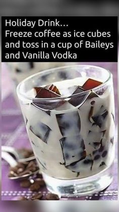 a cup of baileys and vanilla vodka is featured on the tweep page