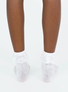 Socks  50% cotton 50% polyester  Floral design  Lace frill detail at cuff  Good stretch  OSFM  For hygiene reasons, this item cannot be returned   Hand wash only Lace Socks Nordstrom, Floral Socks, Online Shop Accessories, Fleece Dress, Sweatshirt Set, Outerwear Outfit, Everyday Accessories, Socks And Tights, Curve Dresses