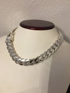 14mm 999 pure solid silver 18inches,231grams, hand made cuban link necklace. Emma Myers, Cuban Link Necklace, Real Turquoise, Cuban Link Chain, Cuban Link, Matching Bracelets, Mens Clothing, Link Necklace, Pure Silver