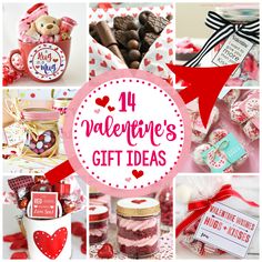 valentine's day gift ideas for him and her, including cookies, candies, candy