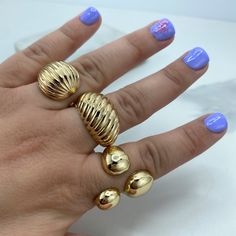 18k Gold Filled Line Patterned Dome Ring, Croissant Dome Ring, Vintage Dome Ring.- Ring Size:Thickness: 6mm Open Cuff Ring, Ring Teardrop, Cuff Ring, Dome Ring, Cuff Rings, Domed Ring, Anklet Bracelet, Line Patterns, Chain Choker