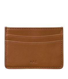 André cardholder - Smooth leather - A.P.C. Accessories Paris Logo, White Shirt Men, White Shirts Women, Faux Leather Bag, C Logo, Backpack Tote Bag, Small Leather Goods, Tote Backpack, Vegetable Tanned Leather