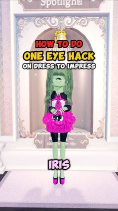 How to do ONE EYE HACK on Dress to Impress #dresstoimpress #dti #roblox Png Packs, Eye Tricks, Roblox Download, Hair Combos, Asian Baby, Roblox Dress, Outfit Hacks, Preppy Things, Most Satisfying Video