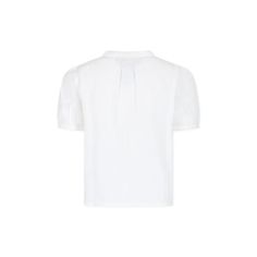 Color: White White cotton top, with short sleeves, mandarin collar and front button closure. It is emebllished with iconic cherries embroidered on the front. 100% Cotton. Machine wash at 30°C. Casual Cotton Top With Peter Pan Collar, Classic Cotton Tops With Peter Pan Collar, Casual Cotton Shirt With Peter Pan Collar, Classic Summer Top With Peter Pan Collar, Solid Color Summer Tops With Peter Pan Collar, Summer Tops With Peter Pan Collar And Button Closure, White Tops For Girls, White Cotton Top, Kenzo Kids