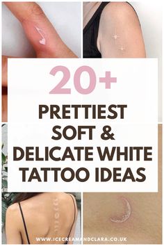 Best white tattoos designs ideas White In Tattoo, Minimalist White Tattoo, Small White Finger Tattoos, January Tatoos Ideas, White Ink Dainty Tattoos, White Script Tattoo, White Mini Tattoo, Dainty White Tattoos, White Word Tattoos