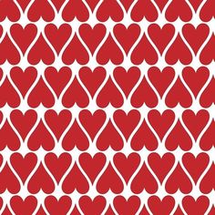 a red and white background with hearts in the shape of heart shapes on top of each other