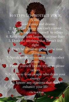 a red rose with the words 10 steps to protect your