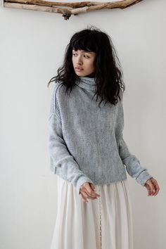 "Beige pastel sweater for women, Wool knit oversized sweater, Crop turtleneck sweater for women -Super-soft wool yarn -Sheer and light -Oversized design -High turtleneck -Loose fit -One size fits XS-M/L -Long sleeves -Beautiful beige and grey color in stock -Custom orders accepted for other size/color Free shipping worldwide This item can be custom made in any size and color (1-2 weeks for production). Contact us, and we will advice about color availability and measures required. The wool is mac Cozy Textured Knit Turtleneck For Layering, Oversized Knit Turtleneck For Layering, Cozy Cropped Sweater With Funnel Neck For Winter, Oversized Turtleneck Cropped Sweater For Winter, Cozy Funnel Neck Cropped Sweater For Winter, Oversized Chunky Knit Turtleneck For Layering, Cozy Cropped Sweater With Funnel Neck, Cozy Turtleneck Cropped Sweater For Layering, Oversized Soft Knit Sweater With Funnel Neck