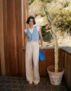 The Harlow Wide-Leg Pant Summer Business Casual Outfits, Linen Pants Outfit, Wide Leg Pants Outfit, Business Casual Summer, Blair Waldorf, Casual Work Outfits, Work Outfits Women, Professional Outfits