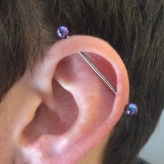 a man with some piercings on his ear