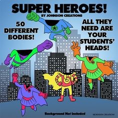 an advertisement for the children's book, super heroes