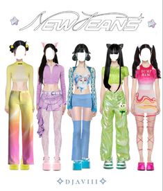 Survival Show Kpop Stage, Nwjns Inspired Outfit, Y2k New Jeans Kpop, K Pop Idols Stage Outfits, New Jean Outfits Kpop, J Pop Aesthetic Outfits, K Pop Fashion Outfits, Easy Outfits With Jeans, Ditto Outfit Inspired