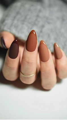 Uñas Old Money, Ongles Beiges, Money Nails, Brown Nail, Her Nails, Thanksgiving Nails, Neutral Nails, Brown Nails, Autumn Nails