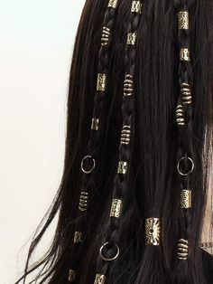 Bangs Long, Pool Hairstyles, Hair Rings, Hair Reference, Hair Strand, Curtain Bangs, Aesthetic Hair, Pretty Hairstyles, Hair Jewelry