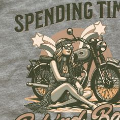 Introducing our unique t-shirt featuring a vintage motorcycle distressed design, perfect for anyone who appreciates the timeless allure of spending time behind bars. Printed on the super popular Bella+Canvas shirt, this is a must-have for motorcycle enthusiasts and those with a penchant for 1970s vintage style. - 4.2 oz., 52% airlume combed and ringspun cotton, 48% polyester, 32 singles - Solid Colors 100% Airlume combed and ringspun cotton (fiber content may vary for different colors) - Heather Athletic, Heather Black, and Heather Prism Blue are 90% airlume combed and ring-spun cotton, 10% polyester - Retail fit - Tear away label - Runs true to size Check out our other motorcycle designs:  https://www.etsy.com/shop/ShopOutdoorApparel?ref=seller-platform-mcnav&search_query=motorcycle UNISE Retro Graphic Print T-shirt For Biker Events, Vintage Letter Print Tops For Biker Events, Unique Tank Tops, Biker Babe, Motorcycle Gifts, Hippie Chick, Ladies Shirt, Behind Bars, Gift For Sister