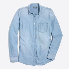 Chambray Shirt, Chambray, J Crew, Color Blue, For Women, Blue, Color