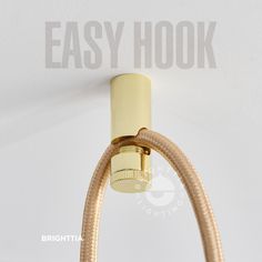 an easy hook is attached to the wall