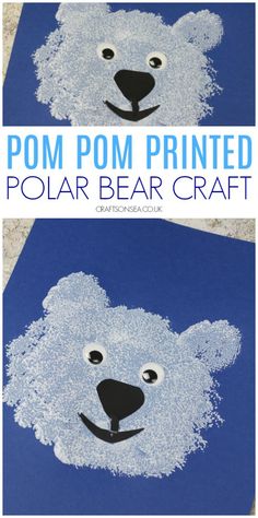 this is an easy polar bear craft for kids to make