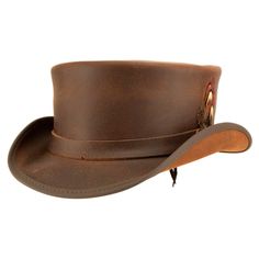 Hand Crafted Leather Premium Quality Leather Hat , Each Hat is Hand made  Description: we have multiple options in leather Color : Black , Dark Brown , Distress Brown , White , Silver , Maroon Redish  , Greenish Green ,  Tan Brown * High-Quality Craftsmanship handmade * Real Leather * 100% pure leather Sizing: XS 54 CM S 55-56 CM M 57-58 CM L 59 CM XL 60 CM XXL 61-62 CM Heads come in all sizes, and in a lots variety of shapes. Although high quality hats are adaptable, and will usually conform to differences in shape with a little wearing, it is essential that the size be correct for the head. To determine your hat size, measure the circumference around your head, keeping the tape level and firm, across the temples and above the eyebrow ridges. Check the size chart given below. For in-betwe Brown Brimmed Costume Hat For Outdoor Use, Steampunk Brown Adjustable Hat, Vintage Leather Hats For Outdoors, Brown Brimmed Outdoor Costume Hat, Vintage Leather Hat With Short Brim, Adjustable Vintage Leather Hat, Vintage Distressed Brown Leather Hat, Distressed Brown Leather Brimmed Hat, Brown Leather Hats For Festivals