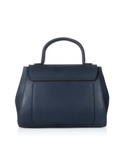 Hammered leather top handle lady handbag with adjustable crossbody strap included. Comfortable to use during the day it has a perfect design to take it to work or to important meetings. Spacious but not too big it lends itself well to follow you during every activity of the day, and maybe, even of the night. Navy color. Made in Italy. 100% Calf Leather  When not being used, we suggest to avoid storing the bag in humid places or near heat sources.  We suggest to store it in its dust bag. Navy Handbag, Lady Fingers, Bag Suitcase, Gifts For New Mums, Pearl Jewellery Earrings, Work Bags, Follow You, Handbag Shoes, Men's Backpack