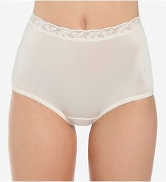 Front White Stretch Shapewear Bottoms, Elegant Supportive Solid Color Bottoms, Elegant Supportive Solid Bottoms, Elegant Nylon Bottoms With High-cut Leg, Beige Shaping Full Coverage Bottoms, Classic Briefs With Soft Touch, White High-waist Smoothing Shapewear, Supportive Beige Shapewear Bottoms, White High Waist Smoothing Shapewear