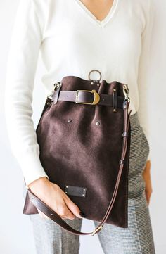 Suede Bag, Brown Leather Backpack, Large Suede Backpack, Womens backpack, Backpack Purse, Leather Rucksack 🎉New unique Color! 3 Bags in One : Cross Body Bag, Shoulder bag and a Backpack! We wanted to make a bag that can meet all of our customers needs and be as much practical as possible. This Pouch is convertible and adjustable to it's future owners needs. * Soft & light Highest Quality leather- Split Suede * Simple and Elegant design * Interior Pocket for phone with zipper * Interior key Leather Strap Bucket Bag Tote For Travel, Brown Bucket Backpack For On-the-go, Brown Bucket Bag With Adjustable Strap For School, Brown Bucket Bag With Removable Pouch For School, Brown Standard Backpack With Leather Strap, Leather Satchel Backpack For Daily Use With Dust Bag, Brown Leather Strap Backpack, Brown Bucket Backpack For Everyday Use, Brown Bucket Backpack For Daily Use